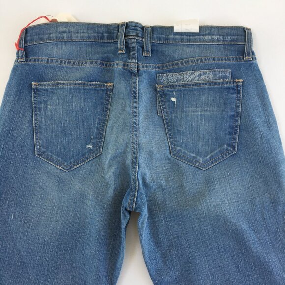 Current/ Elliott The Fling in Hilman Destroy Jeans Womens 28 - Picture 5 of 11